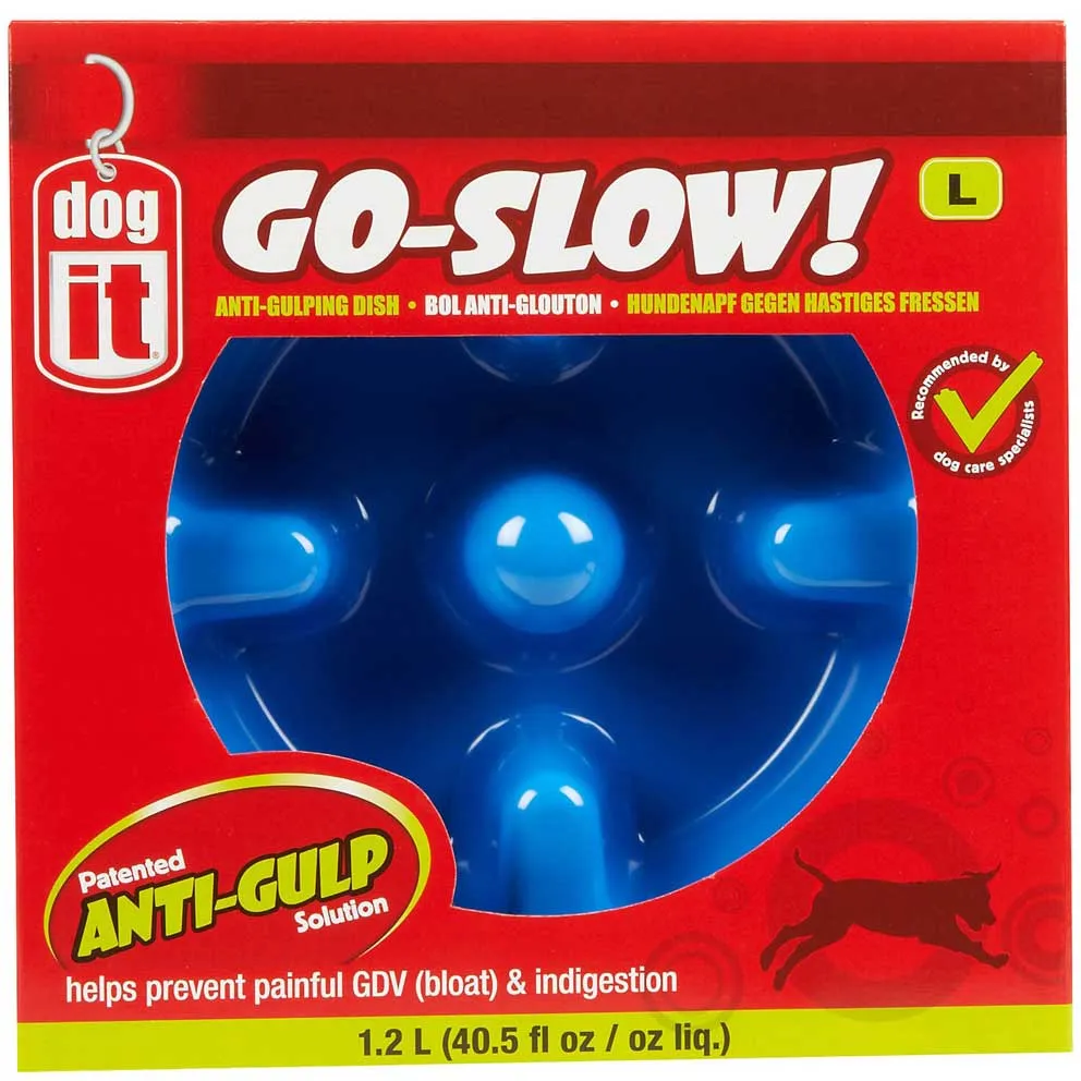 Dogit Go-Slow Anti-Gulp Dog Bowl Medium