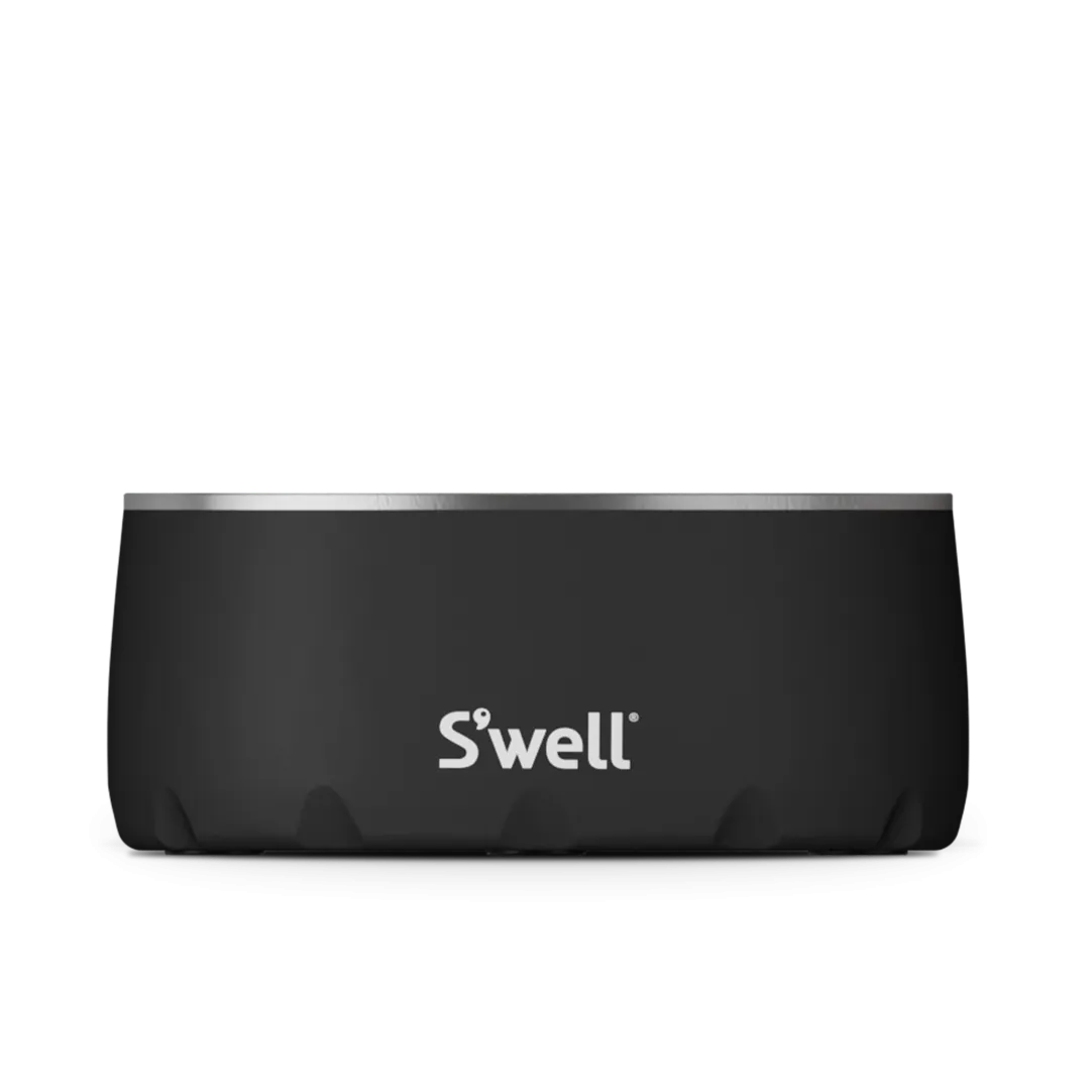 Onyx - Stainless Steel S'well Dog Bowl