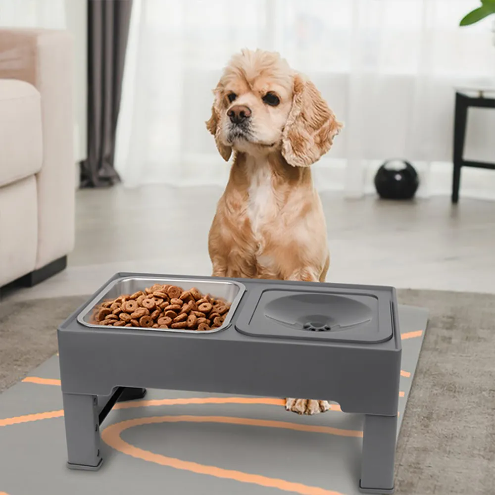 VitalVoyage™ Elevated Dog Bowl Stainless Steel